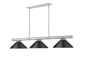 Vanguard Three Light Billiard in Brushed Nickel (224|30503BNMMB)