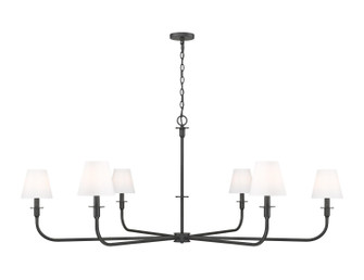 Tova Six Light Chandelier in Matte Black (224|304962MB)