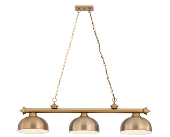 Cordon Three Light Billiard in Heritage Brass (224|23063HBRD13HBR)