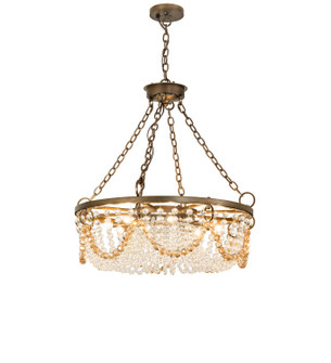 Sardinia Eight Light Chandelier in Black Hills Gold (57|298807)