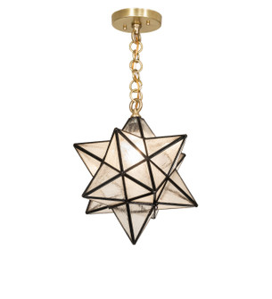 Moravian Star One Light Pendant in Matte Brass (57|296558)