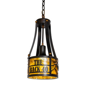 Personalized One Light Pendant in Dark Burnished Antique Copper (57|295779)