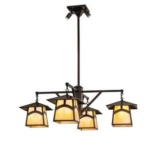 Stillwater Six Light Chandelier in Craftsman Brown Craftsman Brown (57|294181)