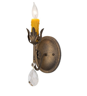 Antonia One Light Wall Sconce in Dark Smoke (57|292737)