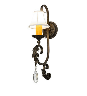 Ingrid One Light Wall Sconce in Dark Smoke (57|292734)
