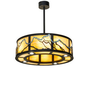 Telluride Magic 12 Light Pendant in Black Satin Wrought Iron (57|292097)