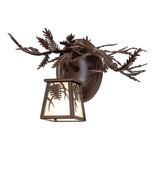 Pine Branch One Light Wall Sconce in Cafe Noir (57|289020)