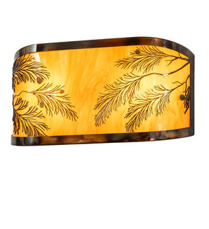 Two Light Wall Sconce in Dark Burnished Transparent Copper (57|288700)