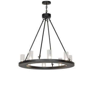 Loxley Eight Light Chandelier in Textured Black (57|269457)