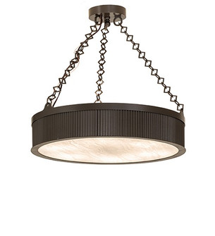 Memphis Six Light Semi-Flush Mount in Exterior Textured Timeless Bronze (57|257460)