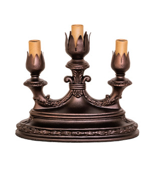 Victorian Three Light Accent Lamp Base in Mahogany Bronze (57|12854)