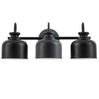Wrigley Three Light Vanity in Matte Black (216|WRG213WMB)
