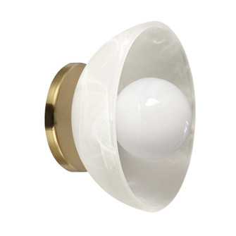 Wilkins One Light Wall Sconce in Faux Alabaster (216|WLK71WAGB)