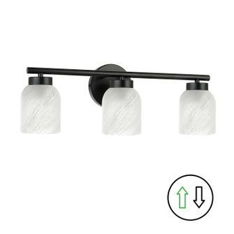 Vonda Three Light Vanity in Matte Black (216|VND213WMBALB)