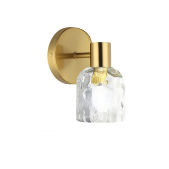 Vallora One Light Wall Sconce in Aged Brass (216|VLA81WAGBCLR)