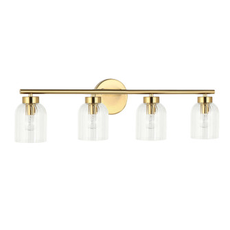 Vienna Four Light Vanity in Aged Brass (216|VIE294WAGB)