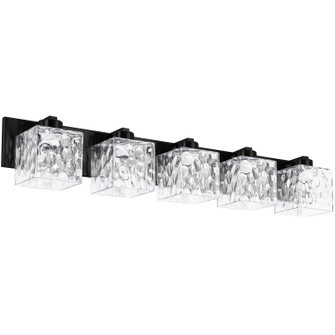 Veda Five Light Vanity in Matte Black (216|VED365WMBCLR)