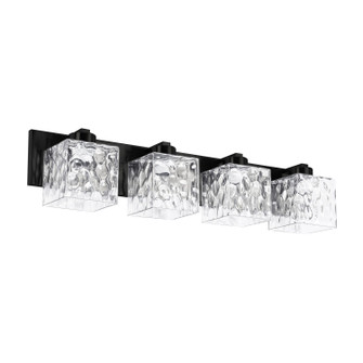 Veda Four Light Vanity in Matte Black (216|VED294WMBCLR)