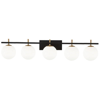 Vivaldi Five Light Vanity in Matte Black (216|VAD415WMBAGB)