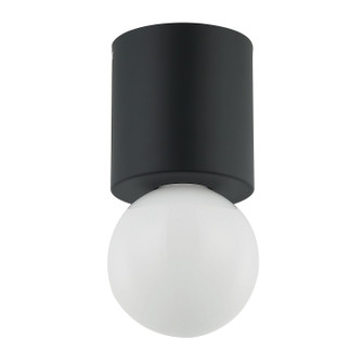 Theron One Light Flush Mount in Black (216|TRN51FHMB)