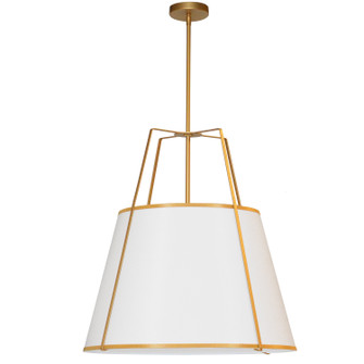 Trapezoid Three Light Pendant in White (216|TRA3PGLDWH)