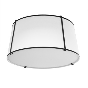 Trapezoid Three Light Flush Mount in White (216|TRA3FHBKWH)