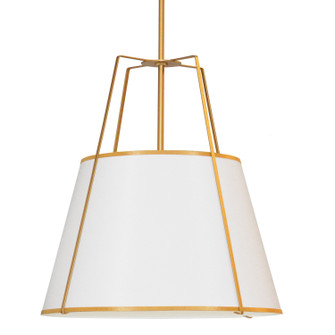 Trapezoid Four Light Pendant in White (216|TRA304PGLDWH)