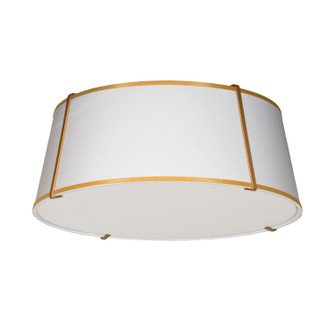 Trapezoid Four Light Flushmount in White (216|TRA224FHGLDWH)