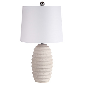 Tamar One Light Table Lamp in White (216|TMR213TMW)