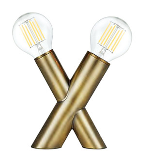 Temora Two Light Table Lamp in Aged Brass (216|TMA71TAGB)
