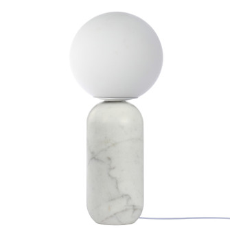 Tierra One Light Table Lamp in White (216|TIE181TALBWH)