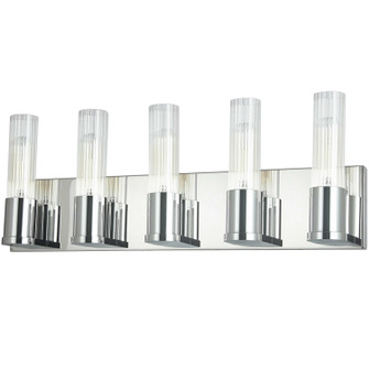 Tube Five Light Vanity in Polished Chrome (216|TBE225WPC)