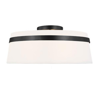 Symphony Three Light Semi-Flush Mount in White (216|SYM153SFMBWH)