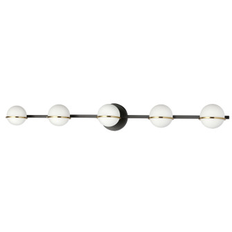 Sofia Five Light Vanity in Matte Black (216|SOF415WMBAGB)