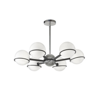 Sofia Six Light Chandelier in Polished Chrome (216|SOF286CMBPC)