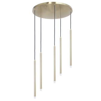 Sanya LED Pendant in Aged Brass (216|SNY1815LEDPAGB)