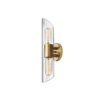 Samantha Two Light Vanity Fixture in Clear (216|SAM162WAGB)