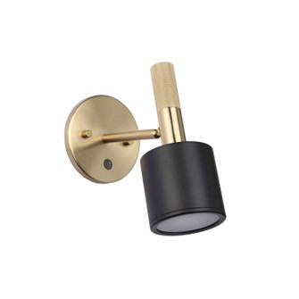 Rhoswen One Light Wall Sconce in Matte Black (216|RHS1WMBAGB)