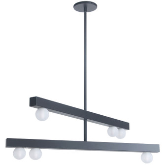 Raleigh Six Light Chandelier in Matte Black (216|RAL306CMB)