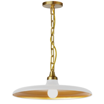 Quentin One Light Pendant in Matte White (216|QTN181PMWAGB)