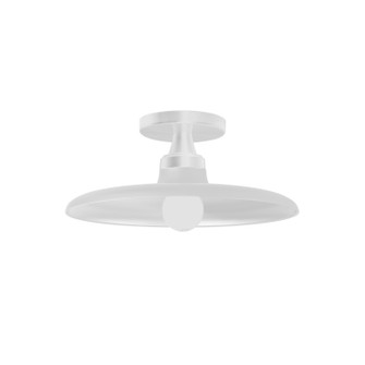 Quentin One Light Semi-Flush Mount in Matte White (216|QTN121SFMW)