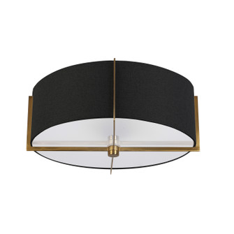 Preston Three Light Semi-Flush Mount in Black (216|PST153SFAGBBK)