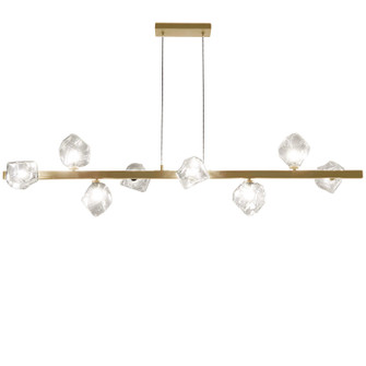 Pearlene Eight Light Pendant in Aged Brass (216|PRN548HPAGB)