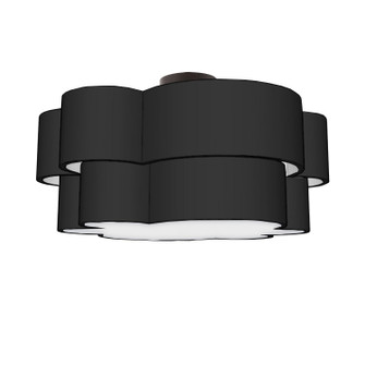 Phlox Three Light Flush Mount in Black (216|PLX203FHMBBK)