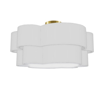 Phlox Three Light Flush Mount in White (216|PLX203FHAGBWH)