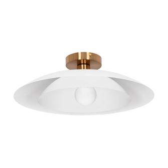Pima One Light Semi-Flush Mount in Matte White (216|PIM171SFMW)