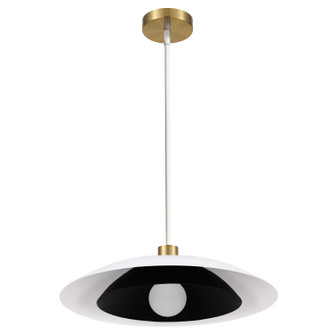 Pima One Light Pendant in Matte White & Matte Black (216|PIM171PMWMB)