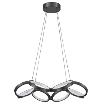 Philo LED Chandelier in Matte Black (216|PHO2564LEDCMB)
