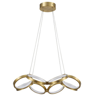 Philo LED Chandelier in Aged Brass (216|PHO2564LEDCAGB)