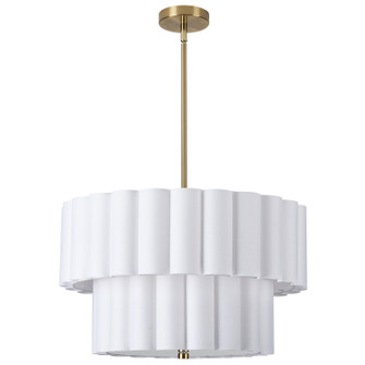 Pacifica Four Light Pendant in White (216|PCA224PAGBWH)